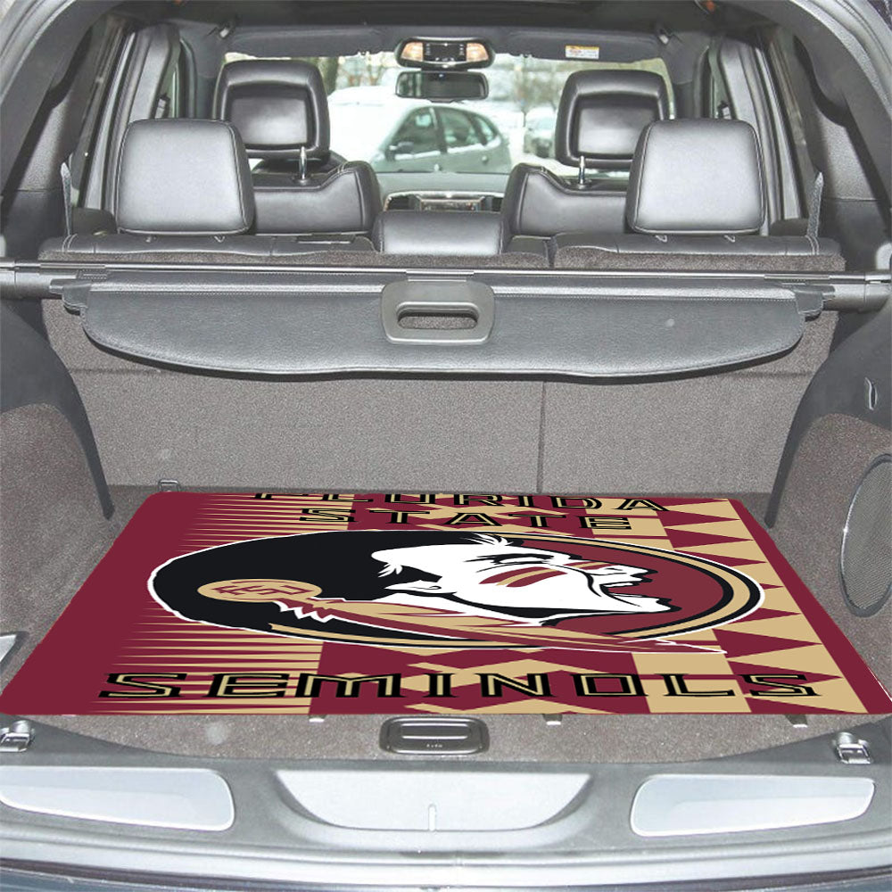 Florida States Seminols Aztec Wallpaper Car Trunk Mat Non Slip