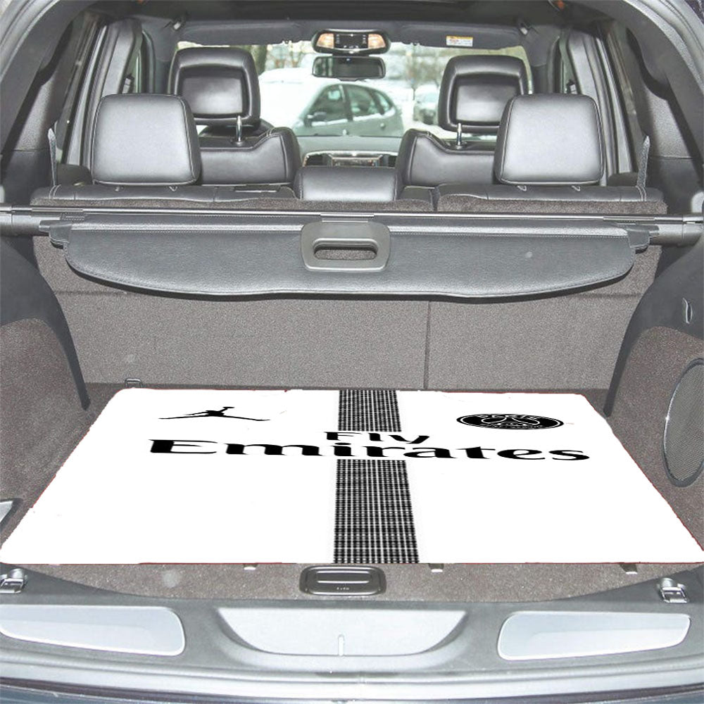 Fly Emirates White Paris Saint German Psg Feat Jordan Car Trunk Mat Non Slip
