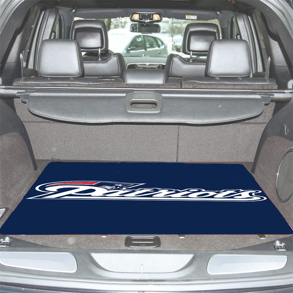 Front New England Patriots Logo Car Trunk Mat Non Slip