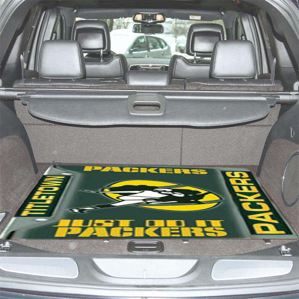 Gb Packers License Plate Collage Car Trunk Mat Non Slip