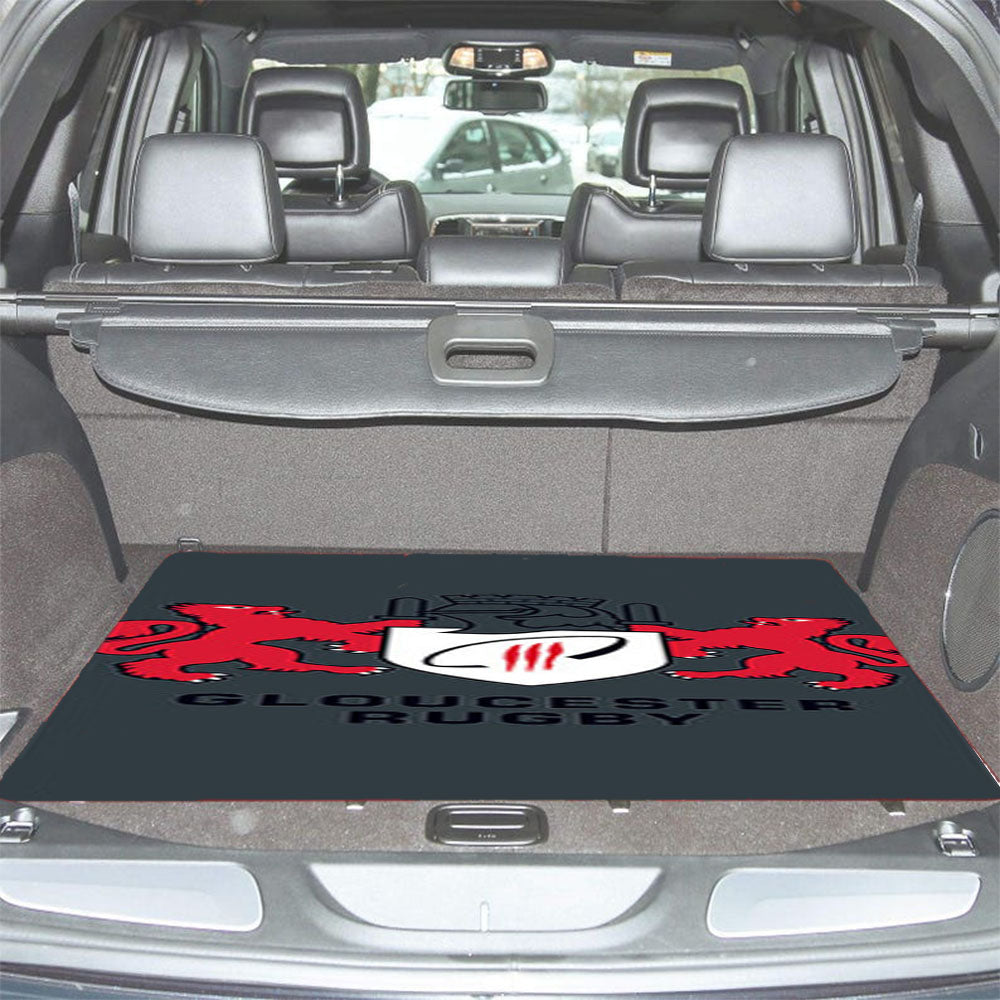 Gloucester Rugby Logo Grey Car Trunk Mat Non Slip