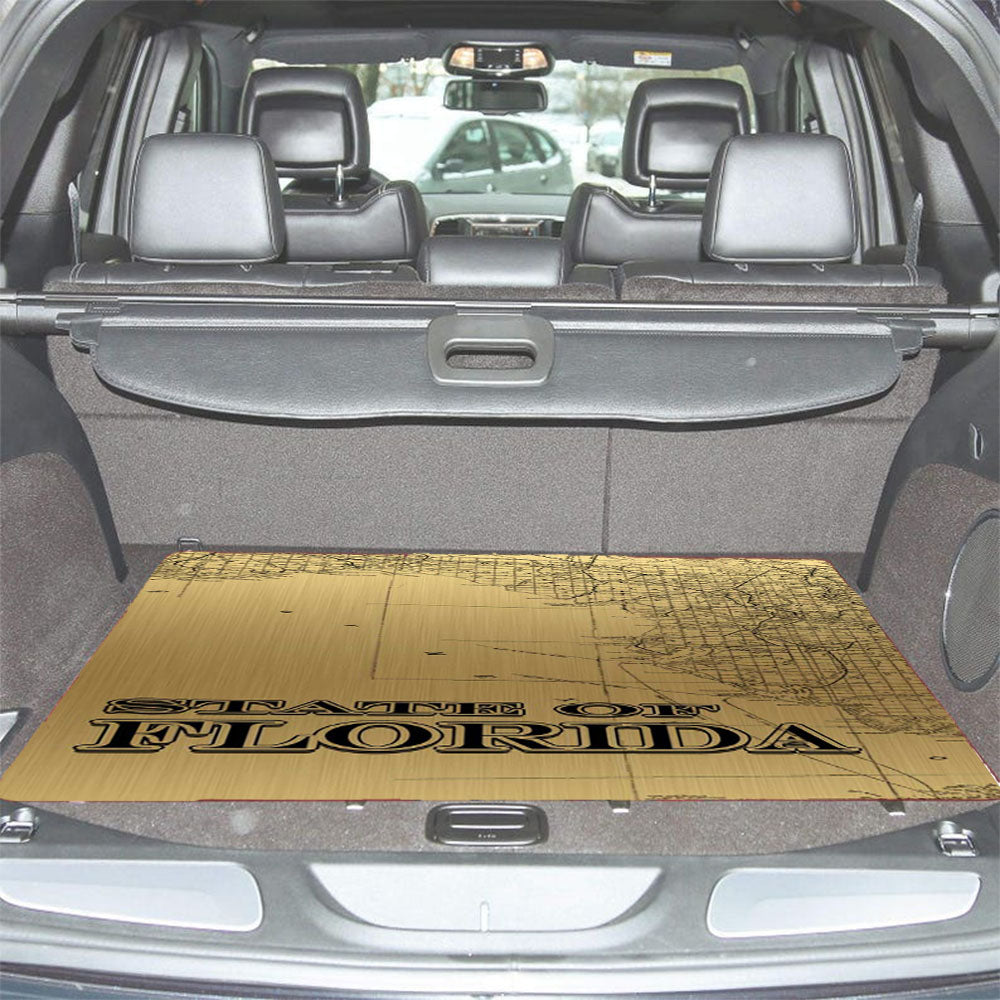Golden State Of Florida Car Trunk Mat Non Slip