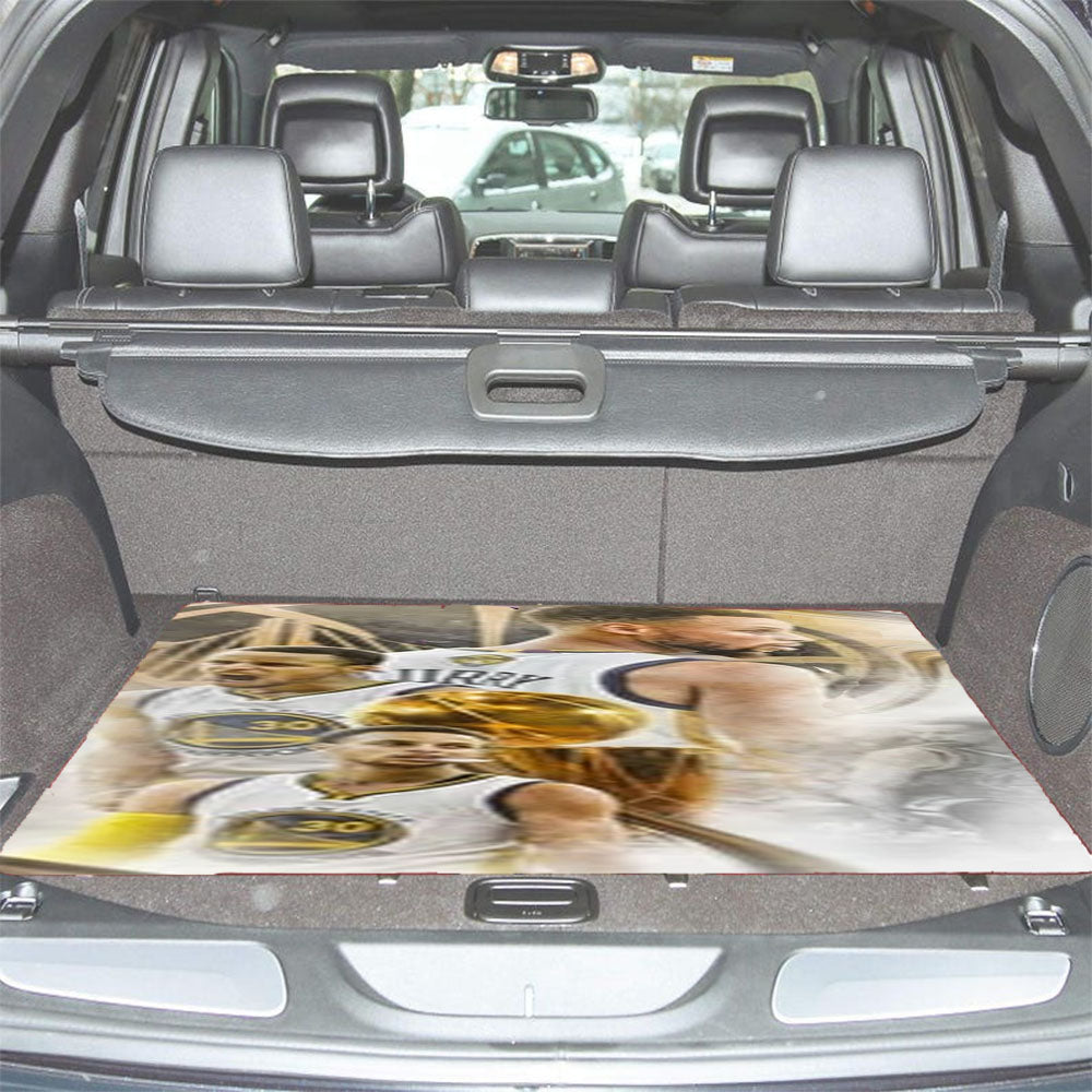 Golden State Warriors Curry Collages Car Trunk Mat Non Slip