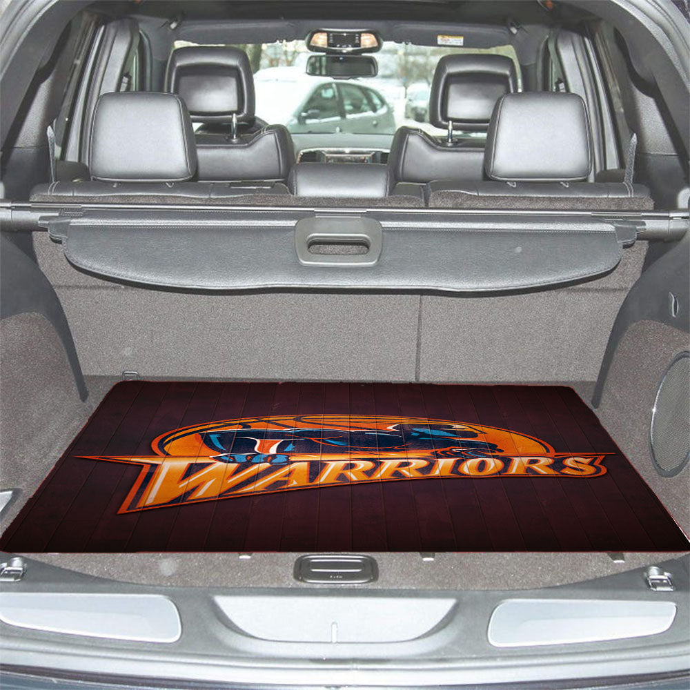 Golden State Warriors Hardwood Car Trunk Mat Non Slip