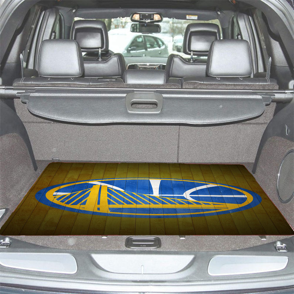 Golden State Warriors Harwood Car Trunk Mat Non Slip