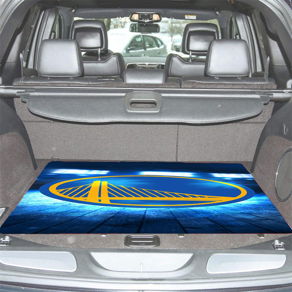 Golden State Warriors Logo Nba Sports Art Illustration Car Trunk Mat Non Slip