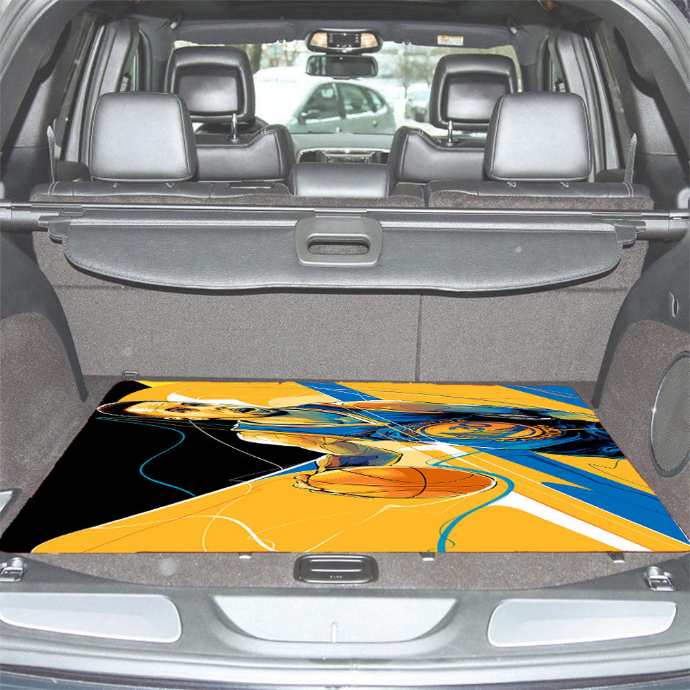 Golden States Warrior Art Stephen Curry 30 Car Trunk Mat Non Slip