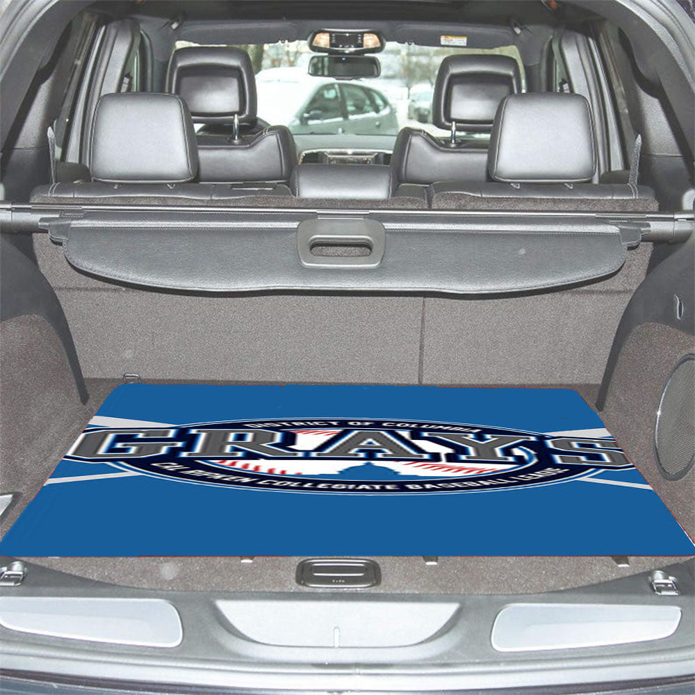 Grays Baseball Logo Blue Car Trunk Mat Non Slip