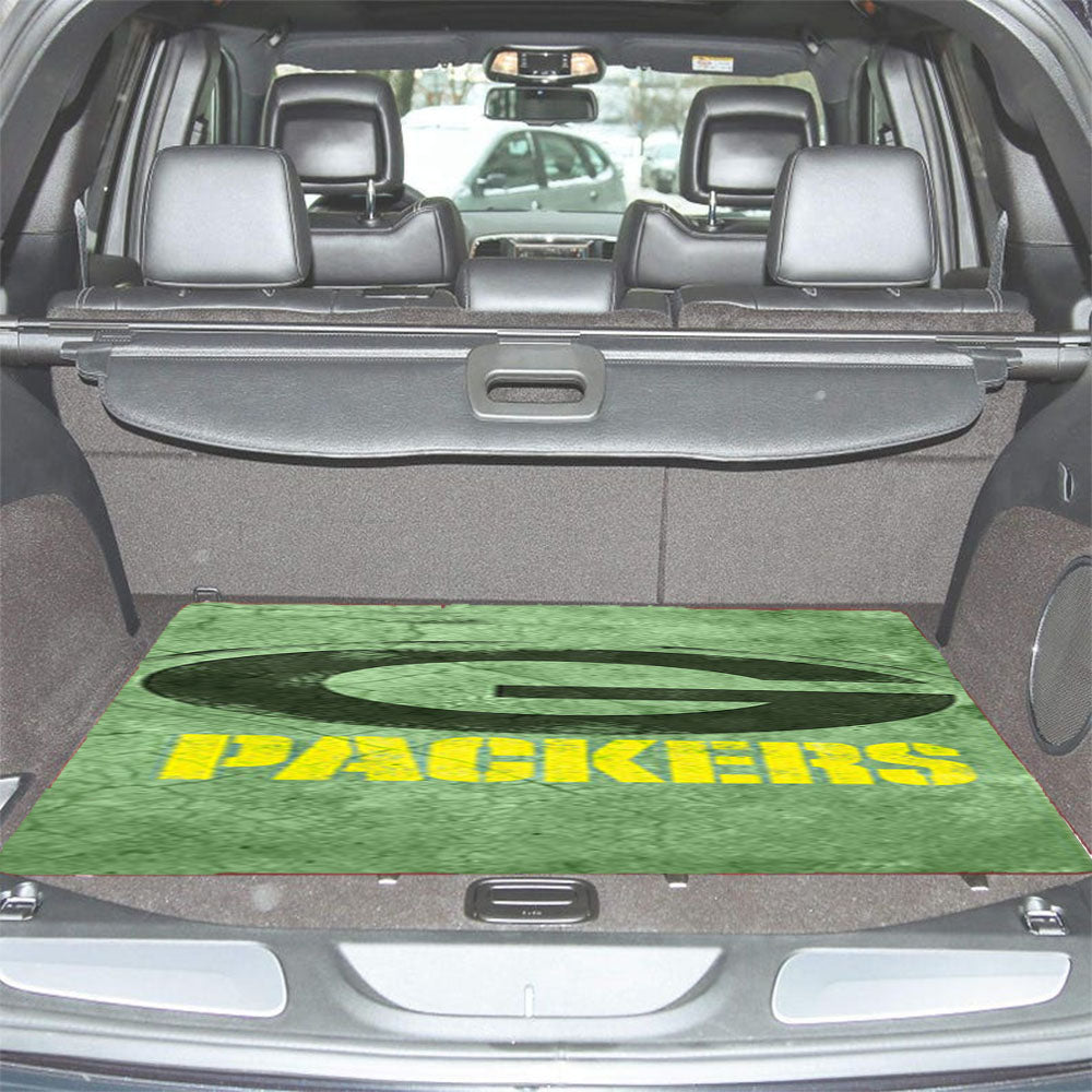 Green Packers Green Wall Car Trunk Mat Non Slip