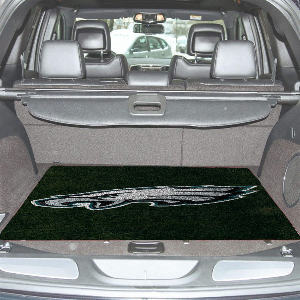 Green Philadelphia Eagles Logo Car Trunk Mat Non Slip