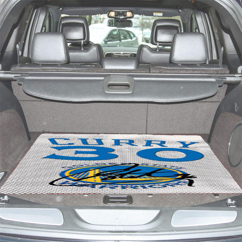 Gsw Stephen Curry Jersey Car Trunk Mat Non Slip