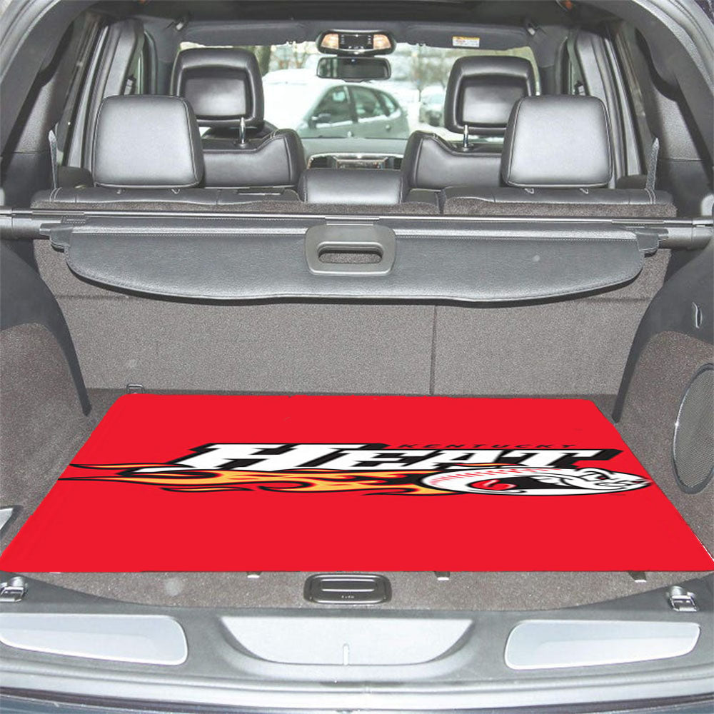 Heat Kentucky Baseball Logo Red Car Trunk Mat Non Slip
