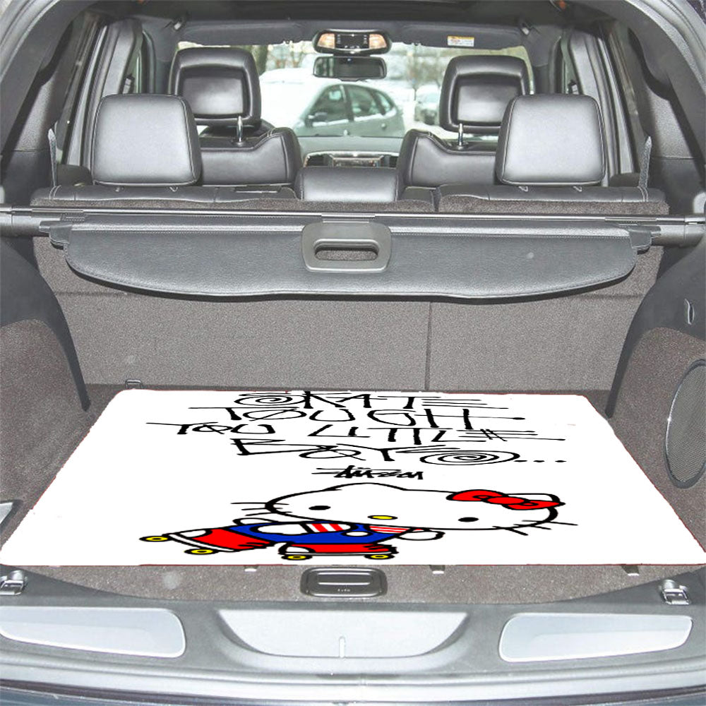 Hello Kitty Skate Stussy Car Trunk Mat Non Slip