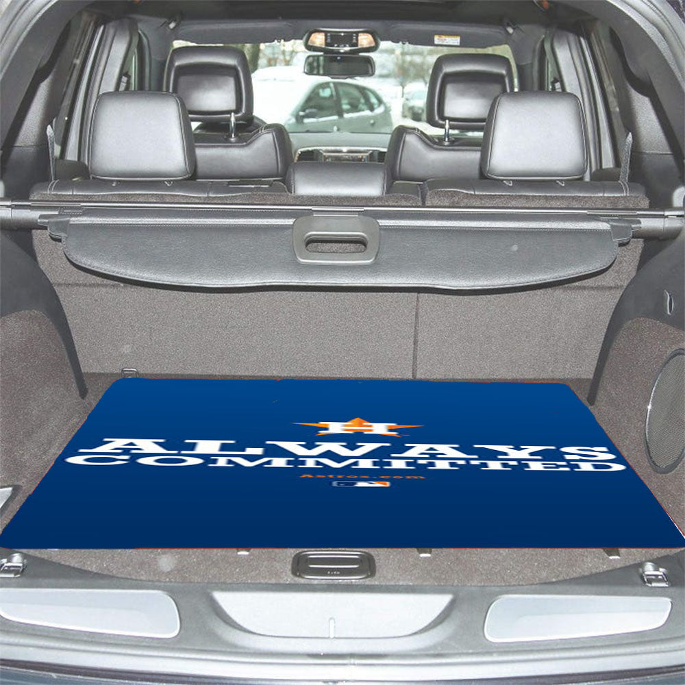 Houston Astros Always Committed Car Trunk Mat Non Slip
