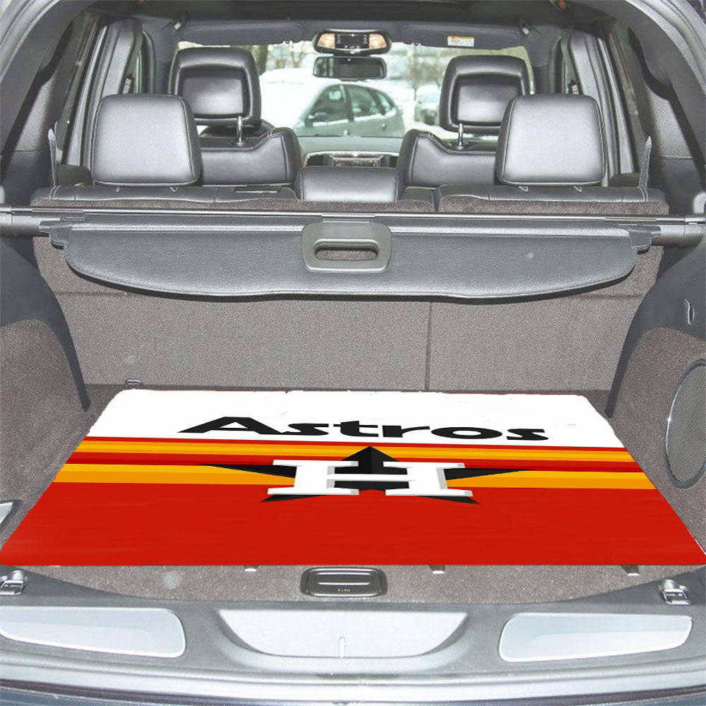 Houston Astros Mlb 2 Car Trunk Mat Non Slip