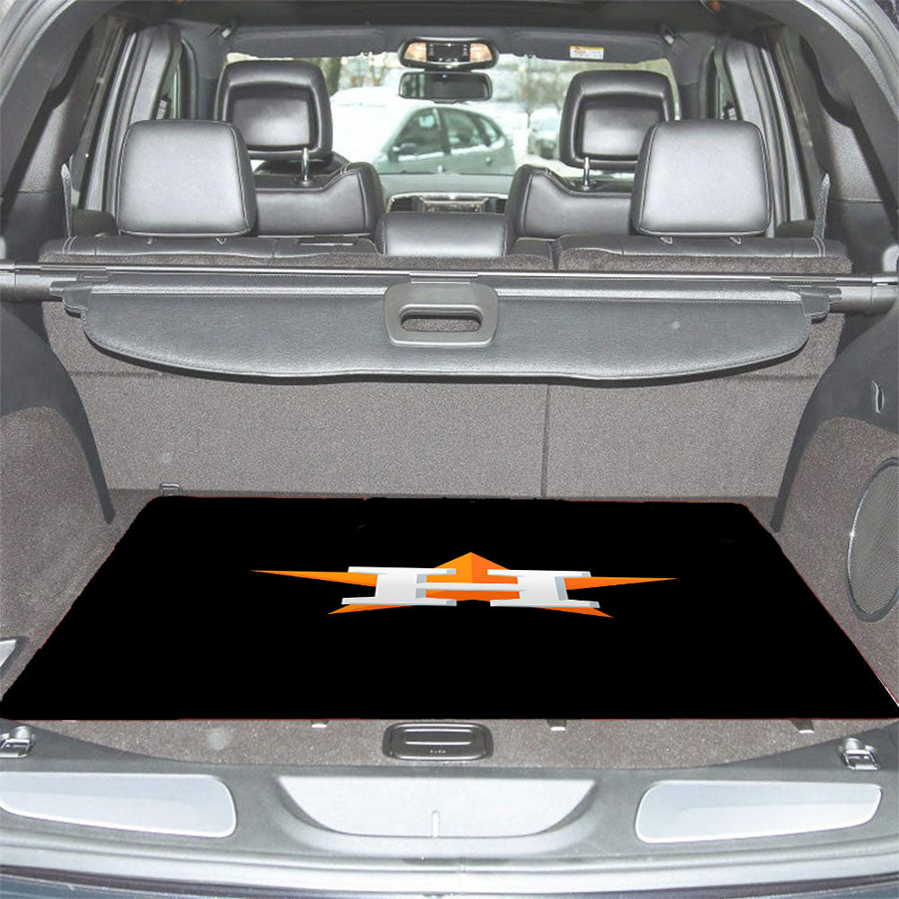 Houston Astros Wallpaper Black Car Trunk Mat Non Slip
