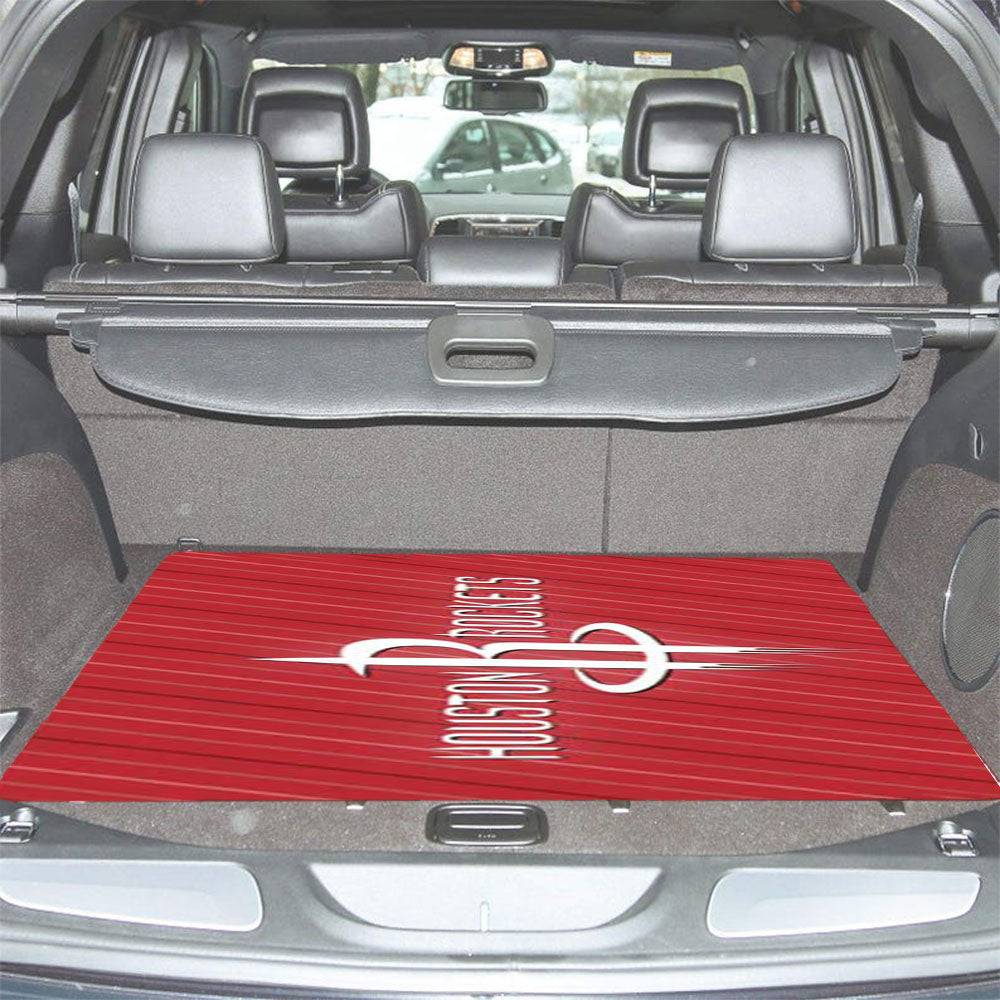 Houston Rockets Stripes Car Trunk Mat Non Slip