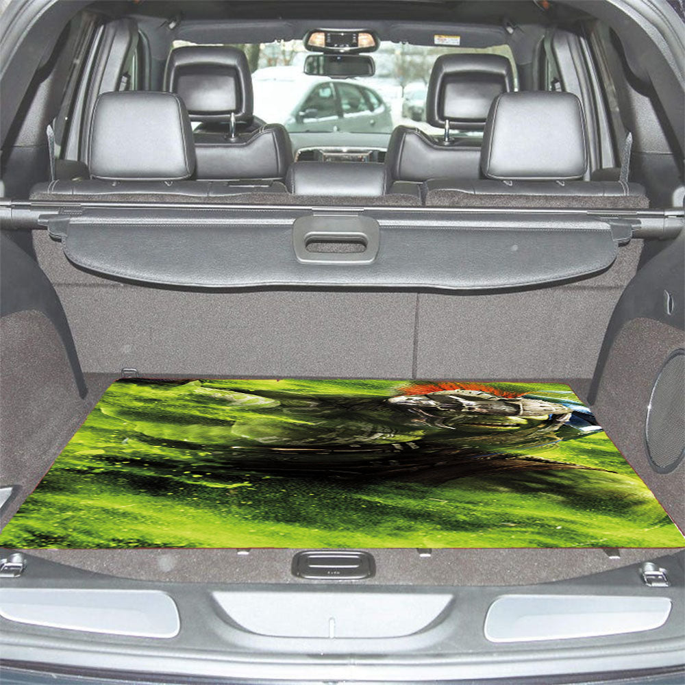 Hulk Green Car Trunk Mat Non Slip