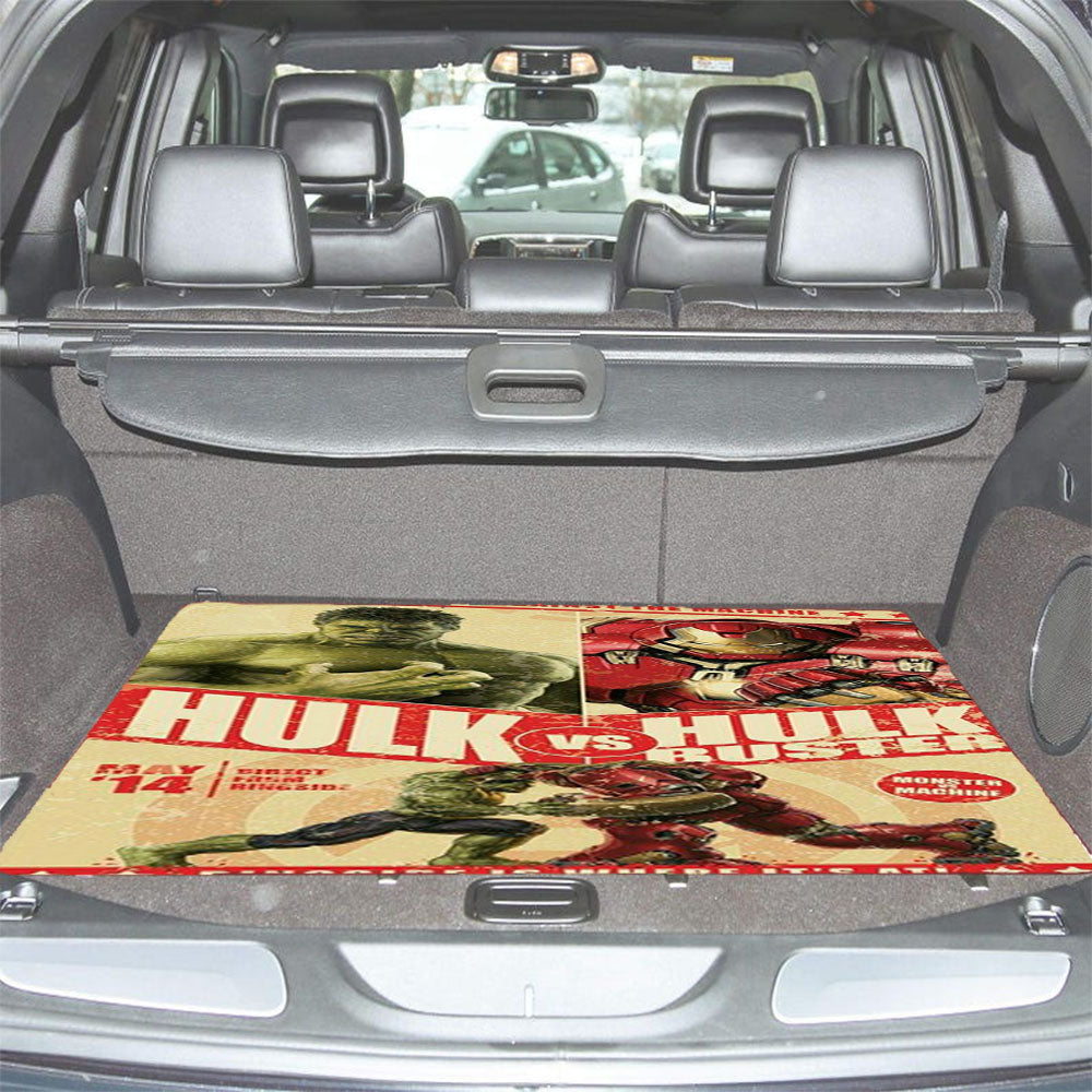 Hulk Vs Hulk Buster Car Trunk Mat Non Slip