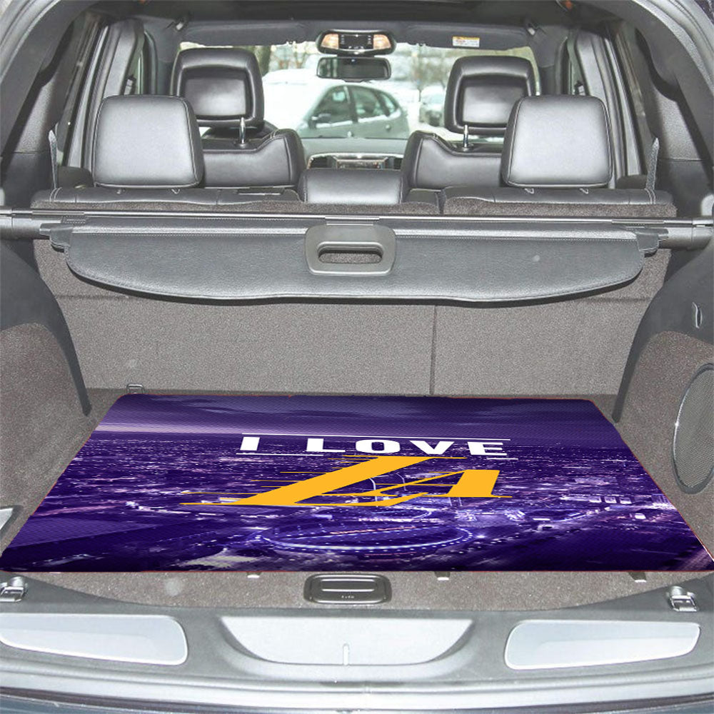 I Love La Lakers Car Trunk Mat Non Slip