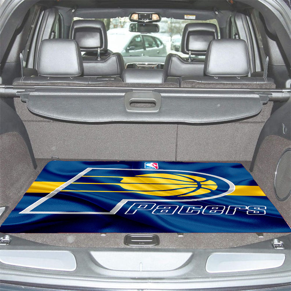 Indiana Pacers Basketball Club Logo Car Trunk Mat Non Slip
