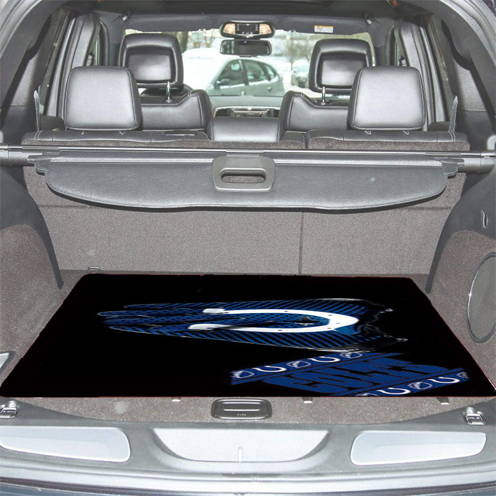 Indianapolis Colts Asphalt Car Trunk Mat Non Slip