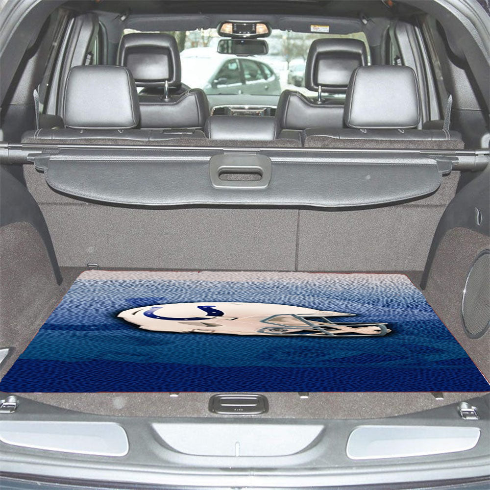 Indianapolis Colts Helmet Car Trunk Mat Non Slip