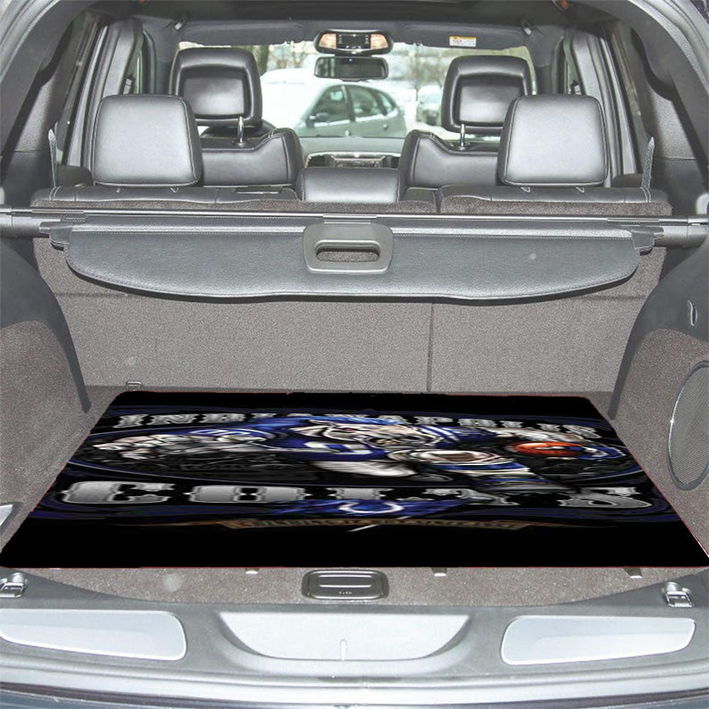 Indy Colts Angry Car Trunk Mat Non Slip
