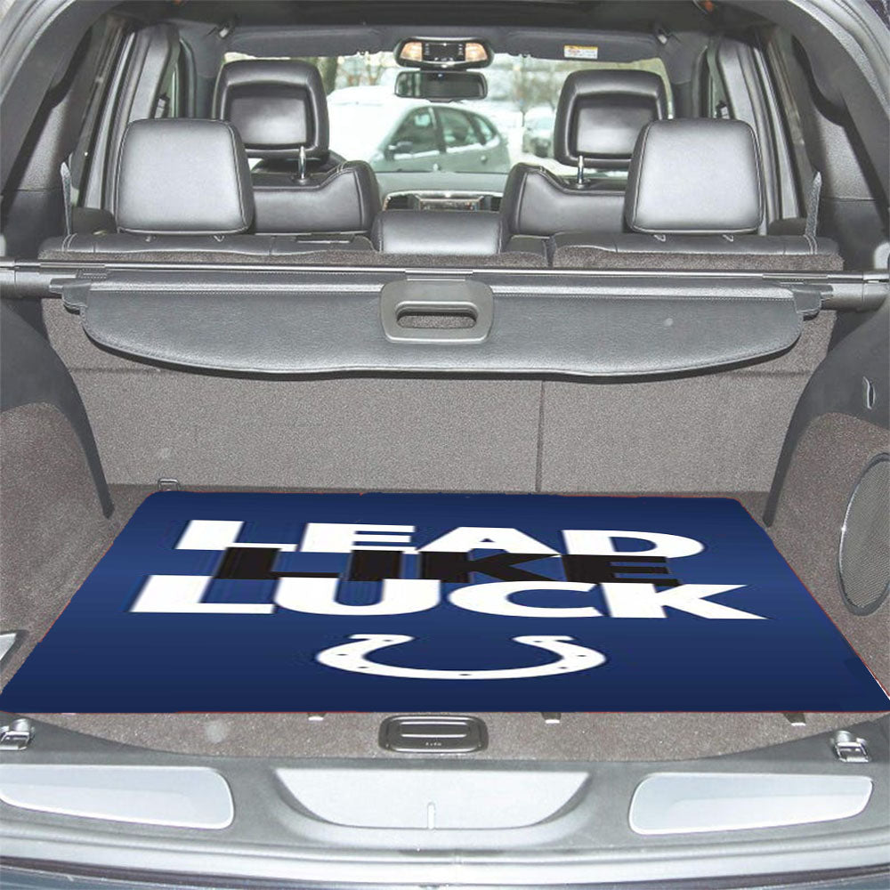 Indy Colts Luck Car Trunk Mat Non Slip