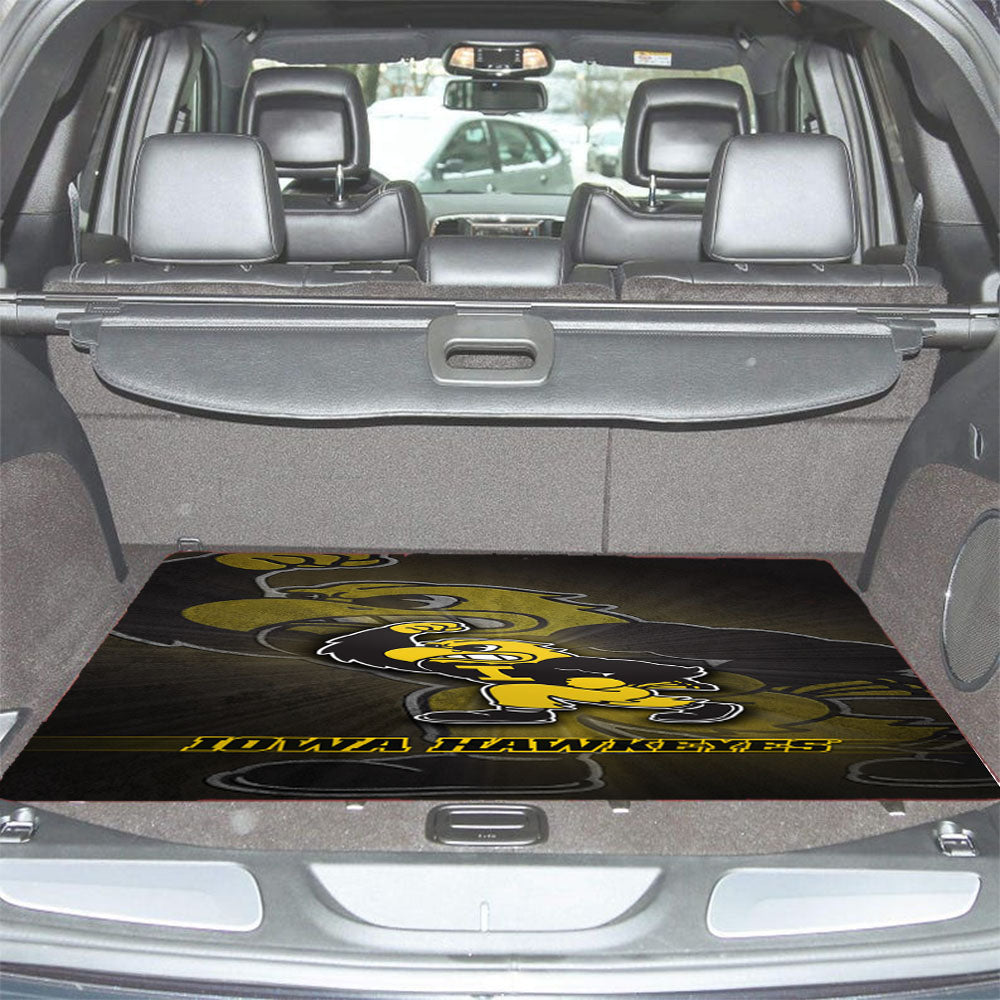 Iowa Hawkeyes Foot Ball Car Trunk Mat Non Slip