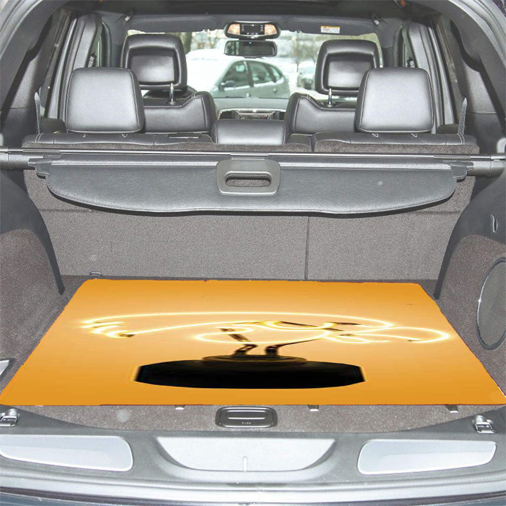 Iowa Hawkeyes Neon Car Trunk Mat Non Slip