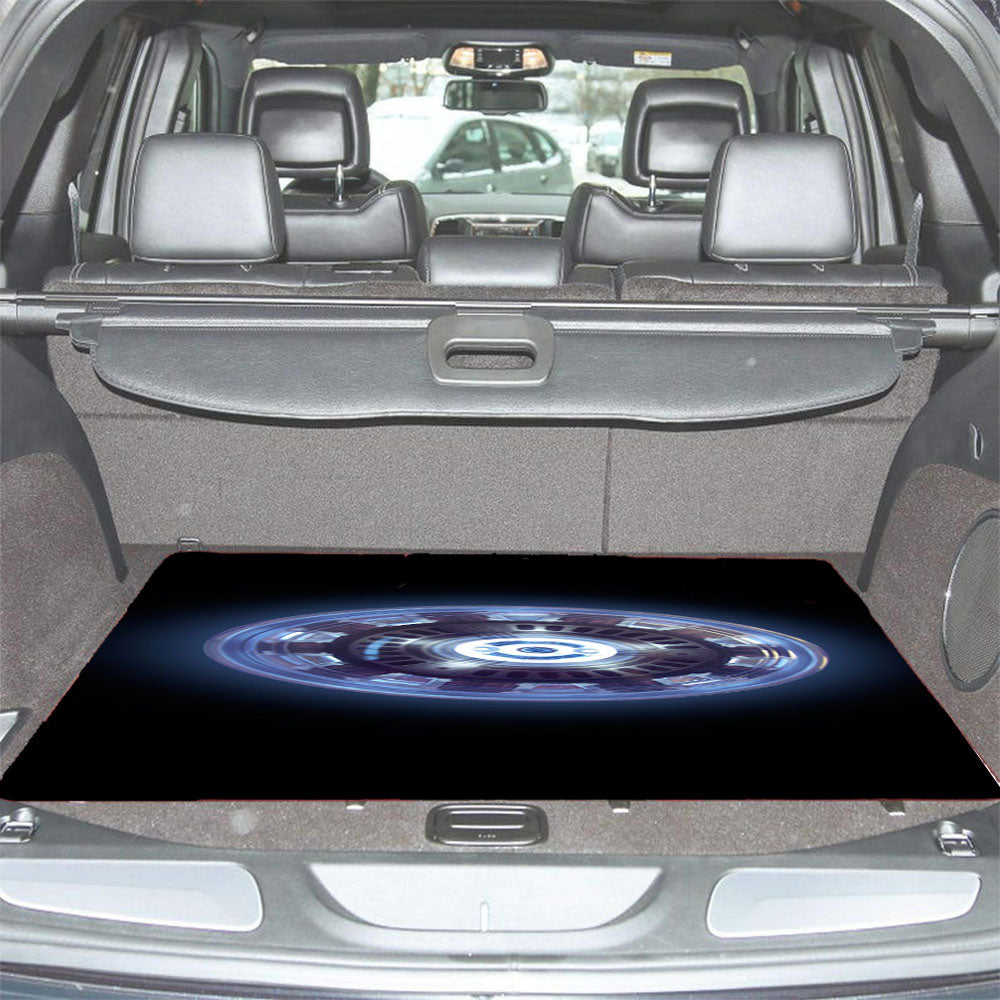 Iron Man Arc Reator Circle Car Trunk Mat Non Slip