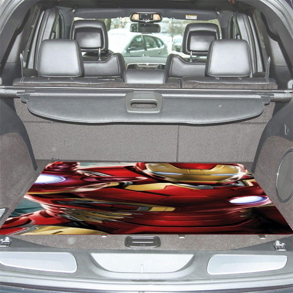 Iron Man Avengers Wallpaper Car Trunk Mat Non Slip
