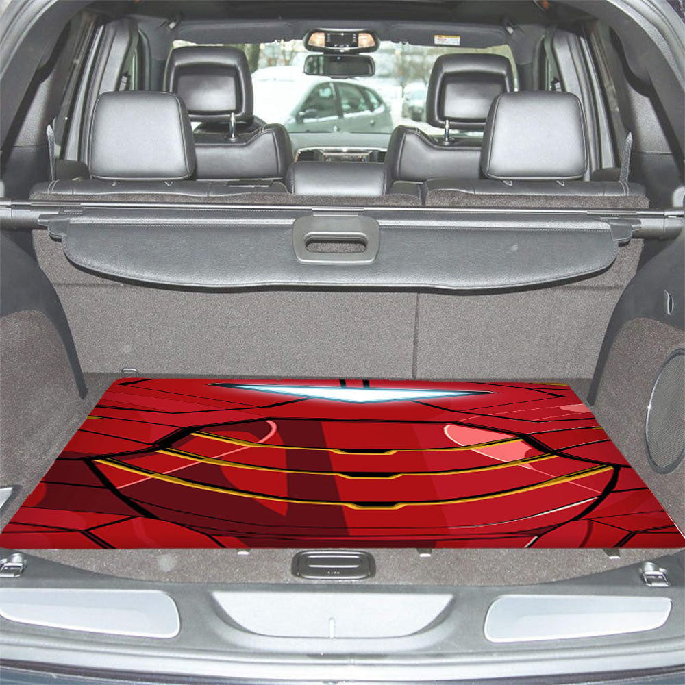 Iron Man Body Wallpaper Car Trunk Mat Non Slip