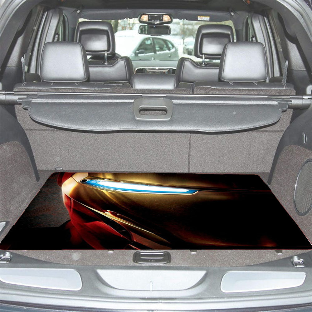 Iron Man Mask Car Trunk Mat Non Slip