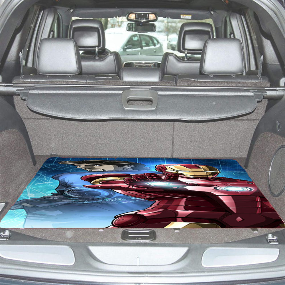 Iron Man Tony Stark Car Trunk Mat Non Slip