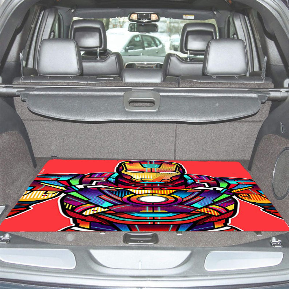 Iron Man Wpap Car Trunk Mat Non Slip