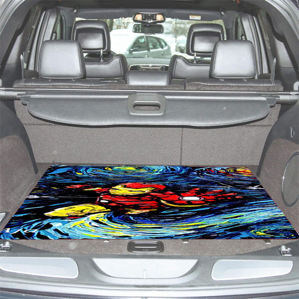Ironman Starry Night Car Trunk Mat Non Slip