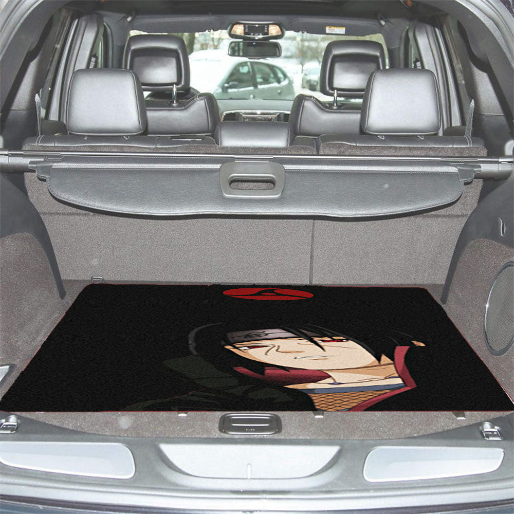Itachi Uchiha Black Grain Wallpaper Car Trunk Mat Non Slip