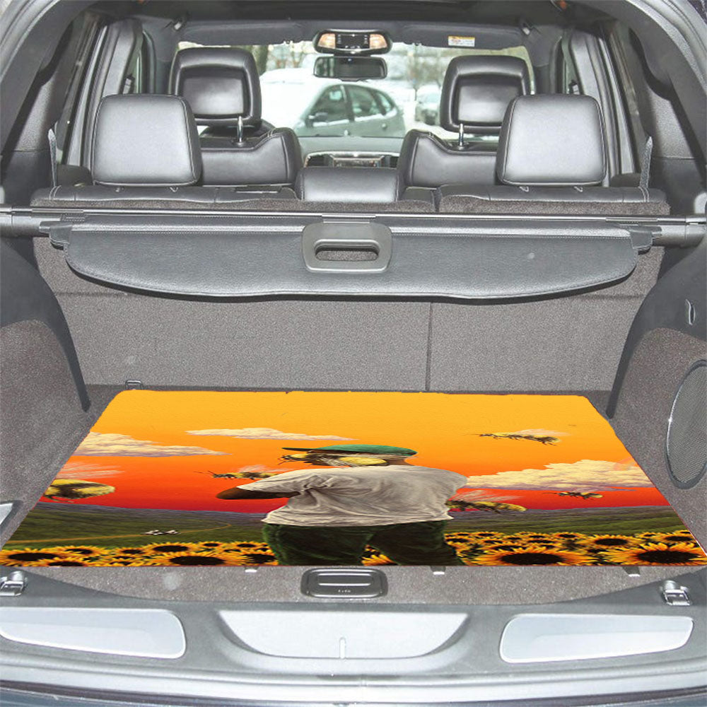 J Cole Bee Garden Sunset Car Trunk Mat Non Slip