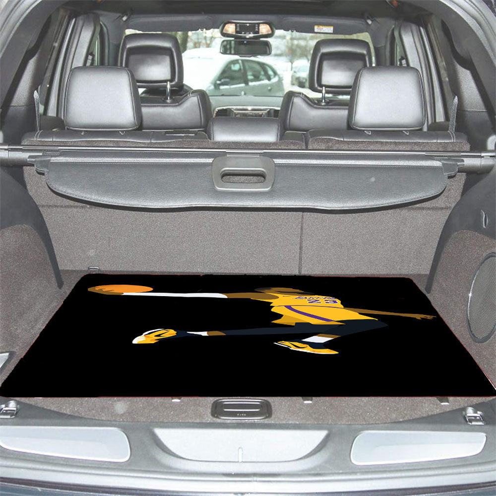 Jame Lebron Jump Slamdunk Nba Lakers Car Trunk Mat Non Slip