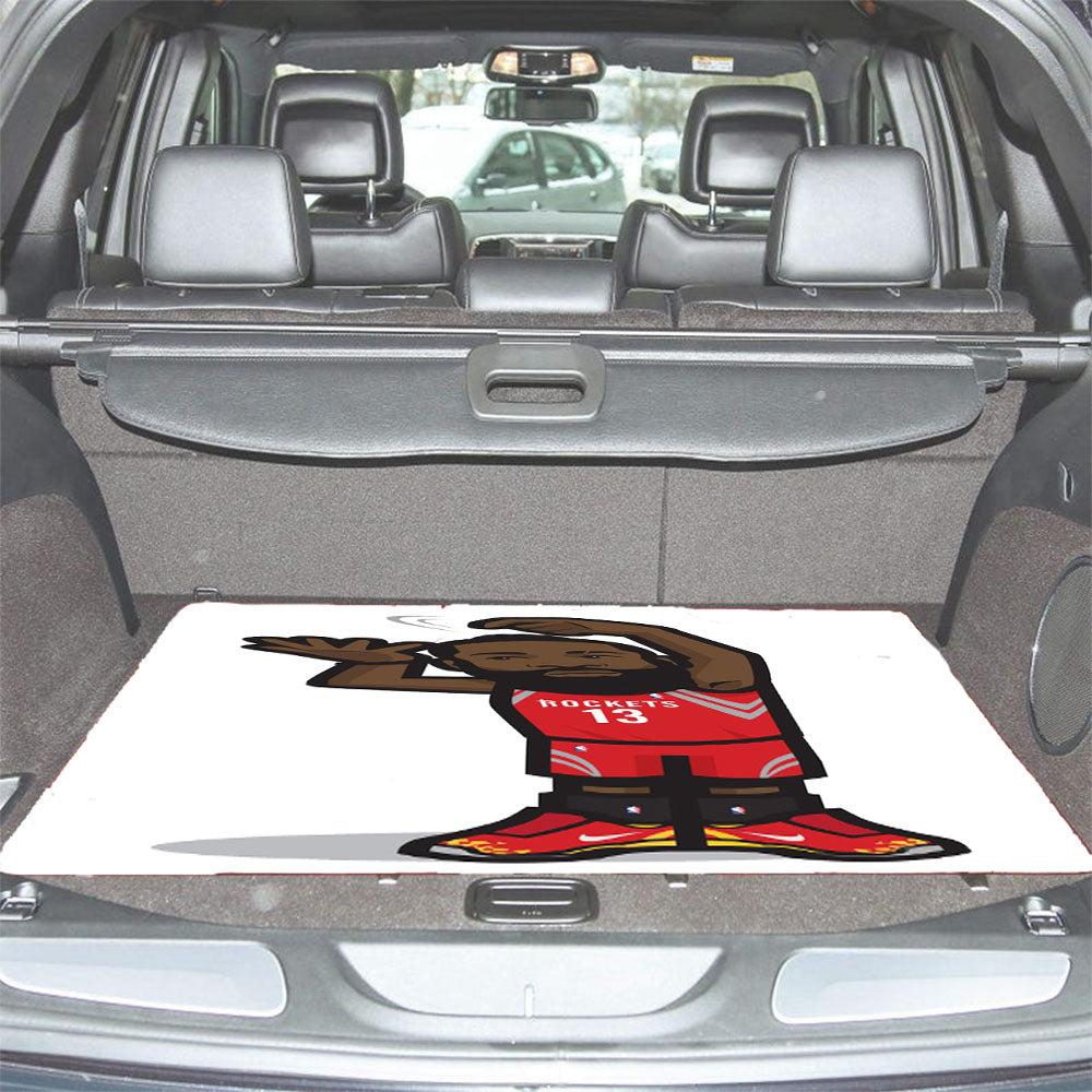 James Harden Stir Cartoon Car Trunk Mat Non Slip