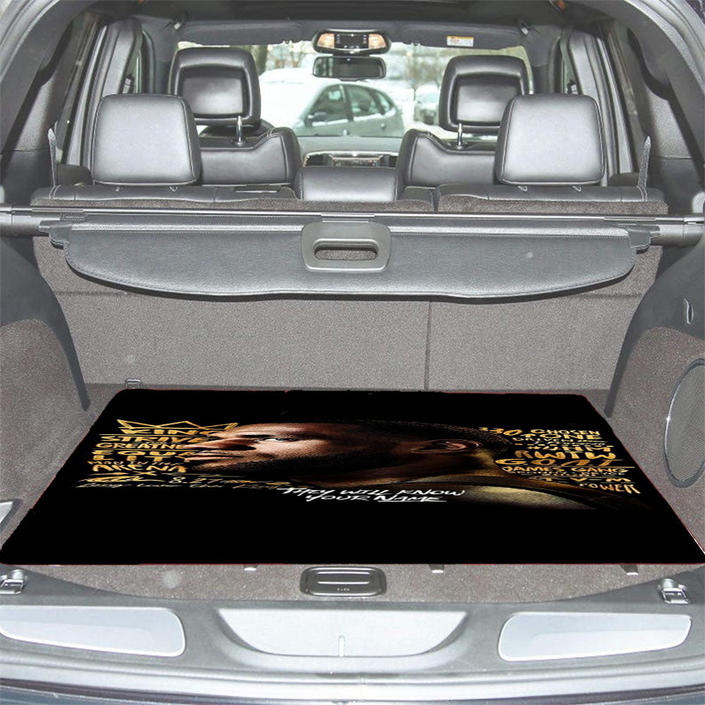 James Lebron Lakers The Kings Car Trunk Mat Non Slip