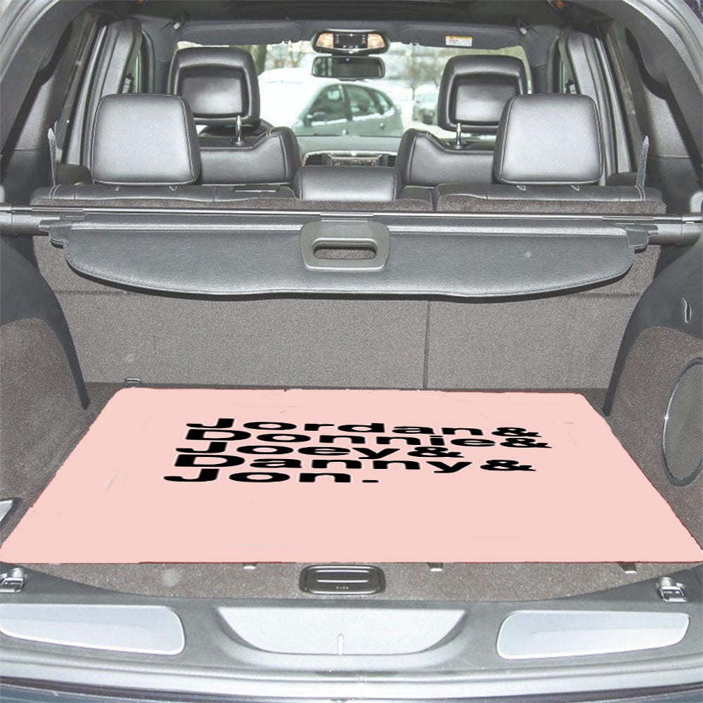 Joey Mcintyre Jordan Knight Donnie Wahlberg Boy Band Fandom Nkotb Car Trunk Mat Non Slip