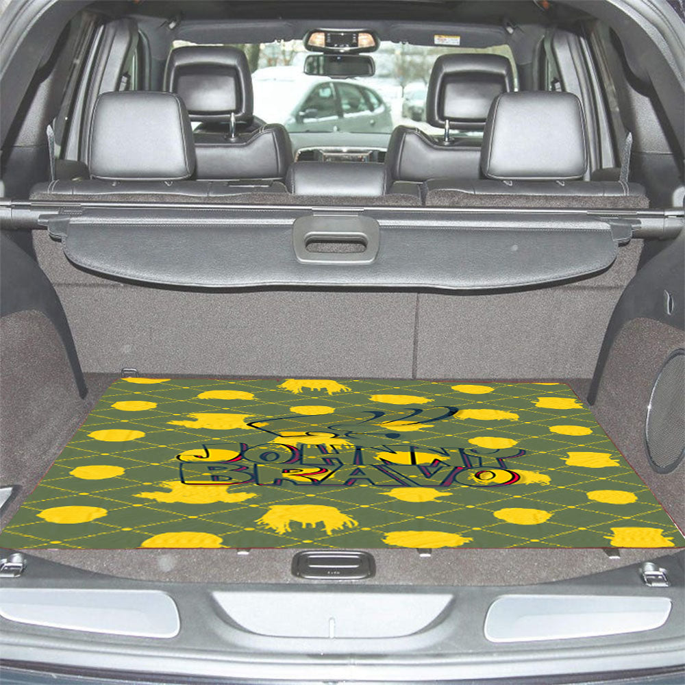 Johnny Bravo Cartoon Pattern Car Trunk Mat Non Slip