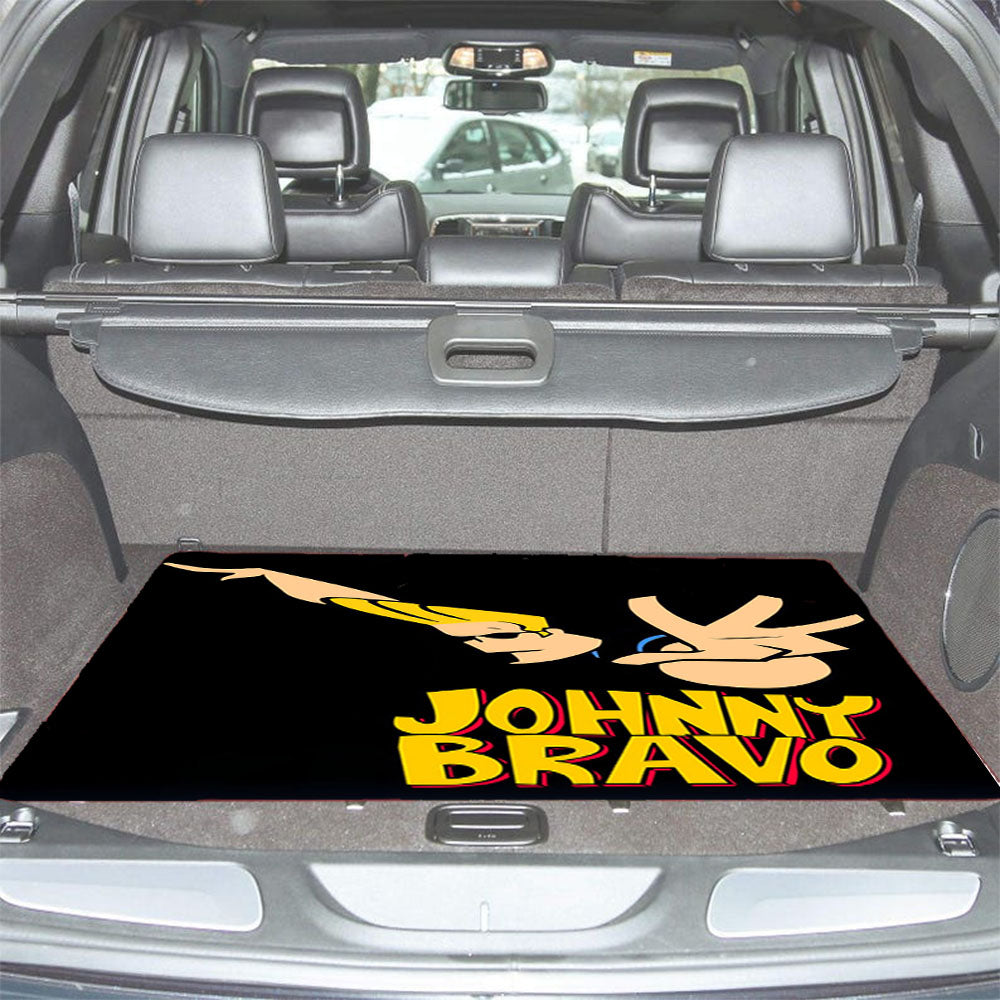 Johnny Bravo Dance On Black Car Trunk Mat Non Slip