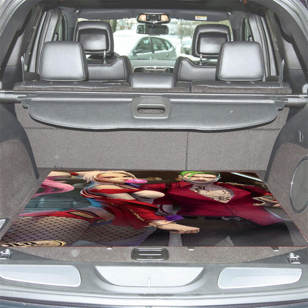 Joker And Harley Quinn Car Trunk Mat Non Slip