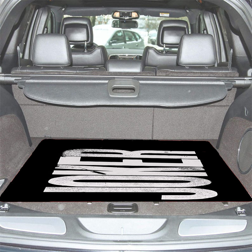 Joker Canvas Font Car Trunk Mat Non Slip