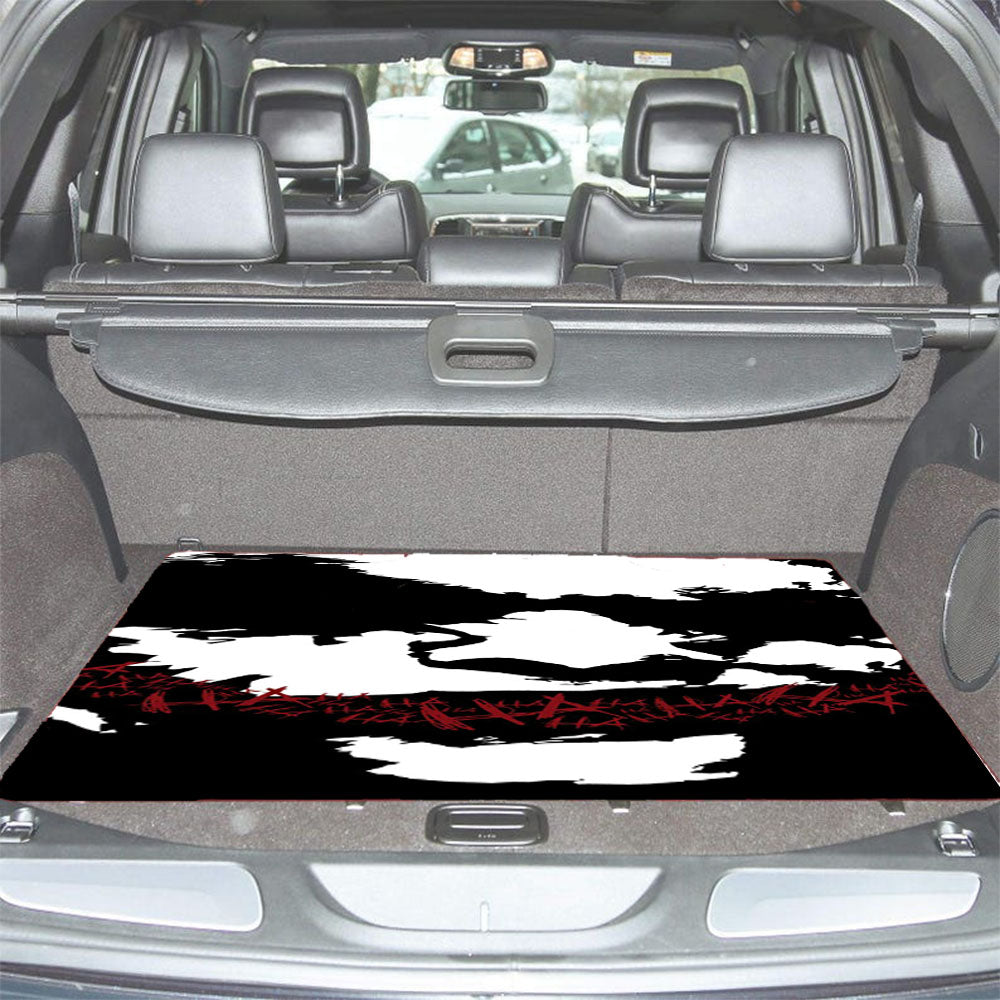 Joker Face Silhouette Car Trunk Mat Non Slip