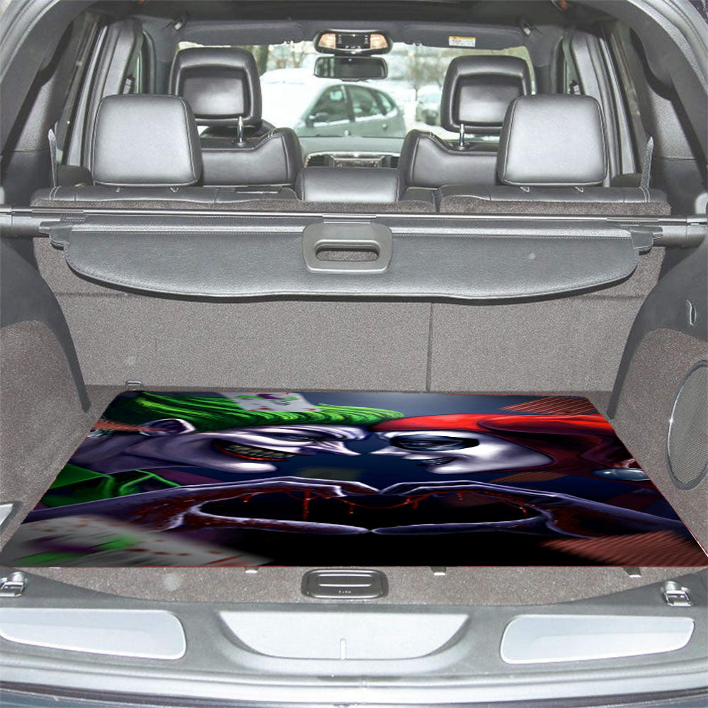 Joker Harley Quinn Smile Car Trunk Mat Non Slip